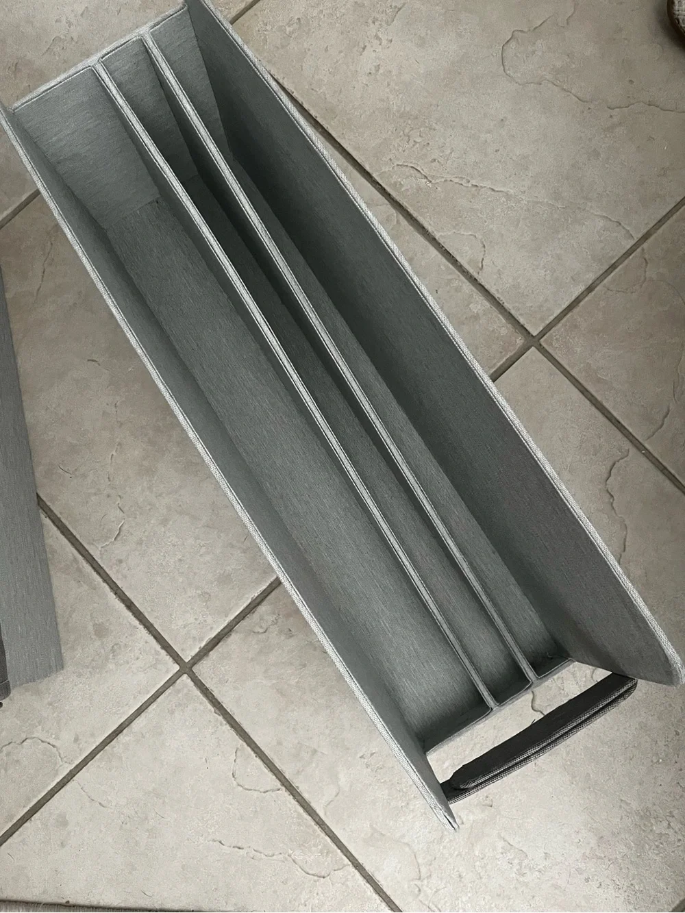 5️⃣ Caraway Gray Fabric Multi-Compartment Kitchen Organizers
